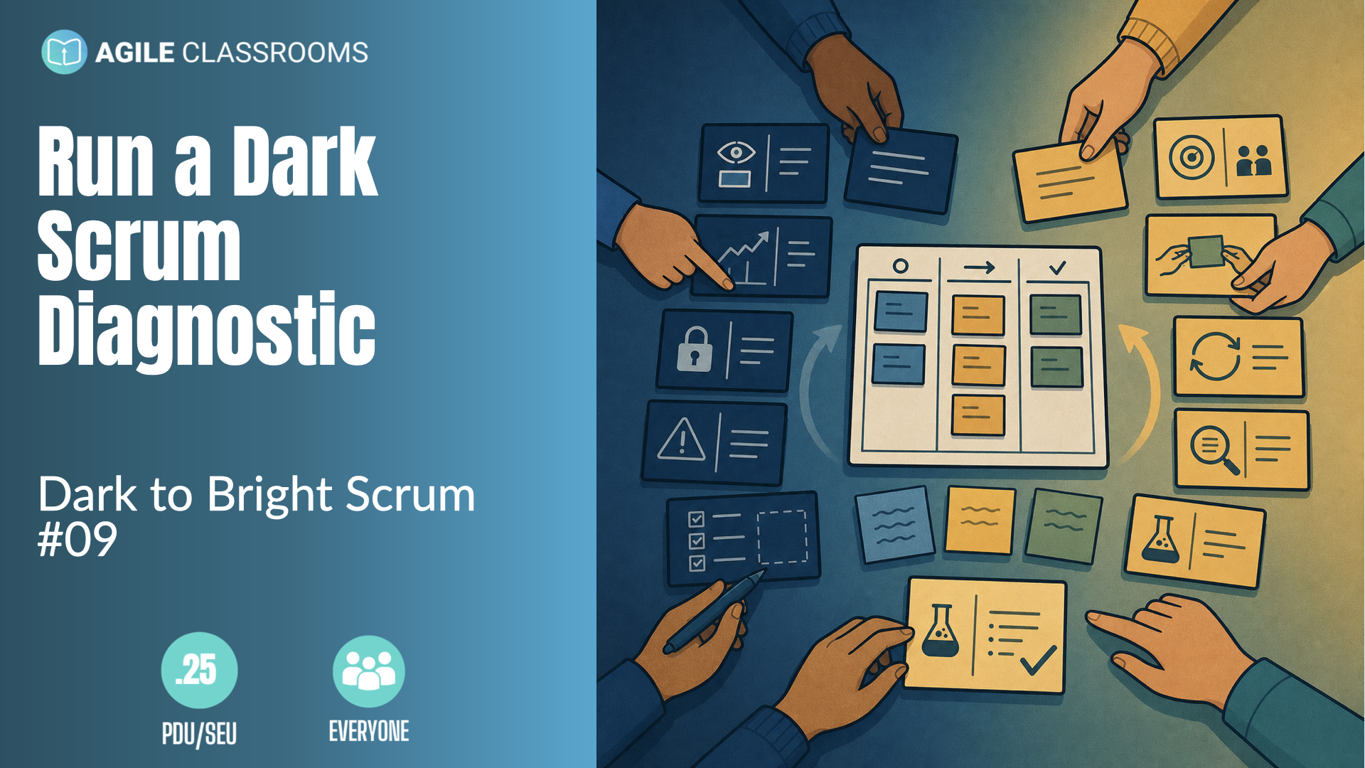 Dark Scrum and Bright Scrum diagnostic activity cover image.